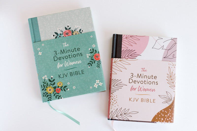The 3-Minute Devotions for Women KJV Bible : Rose & Copper Florets