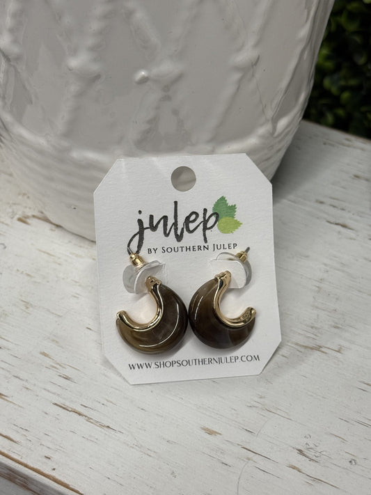 The Maryann Earrings - Brown