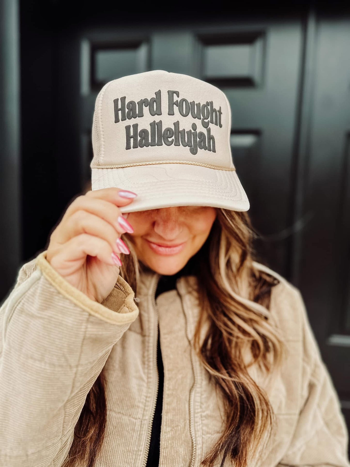 The Hard Fought Hallelujah Trucker Hat