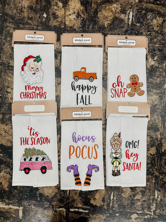 Simply Southern - Holiday Kitchen Towel - ASST.
