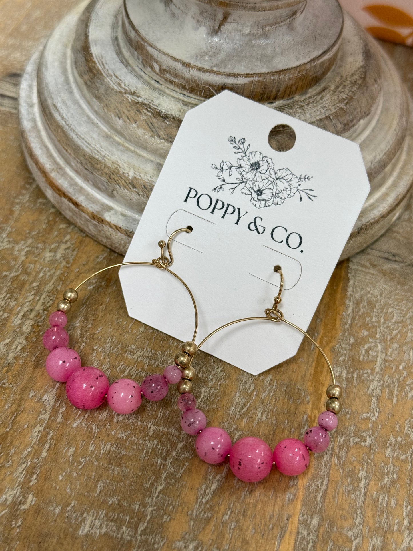 The Nina Earrings - Fuchsia