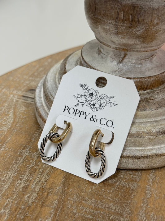 The Edith Earrings - Silver/Gold