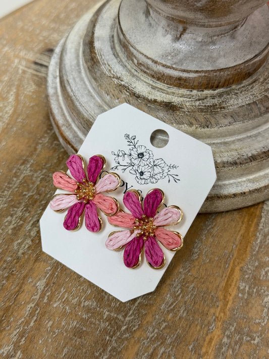 The Larin Earrings - Pink