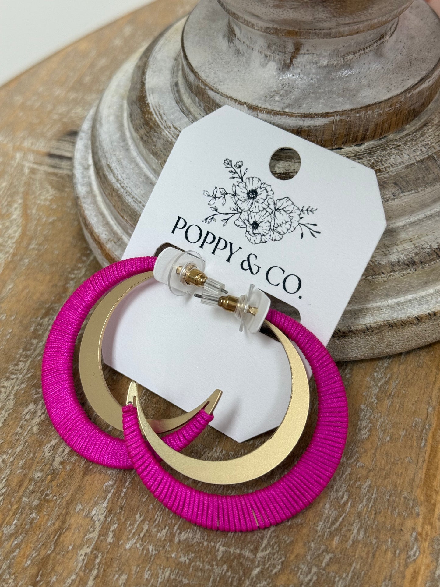 The Keri Earrings - Fuchsia