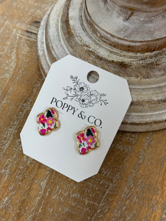 The Dessa Earrings - Pink