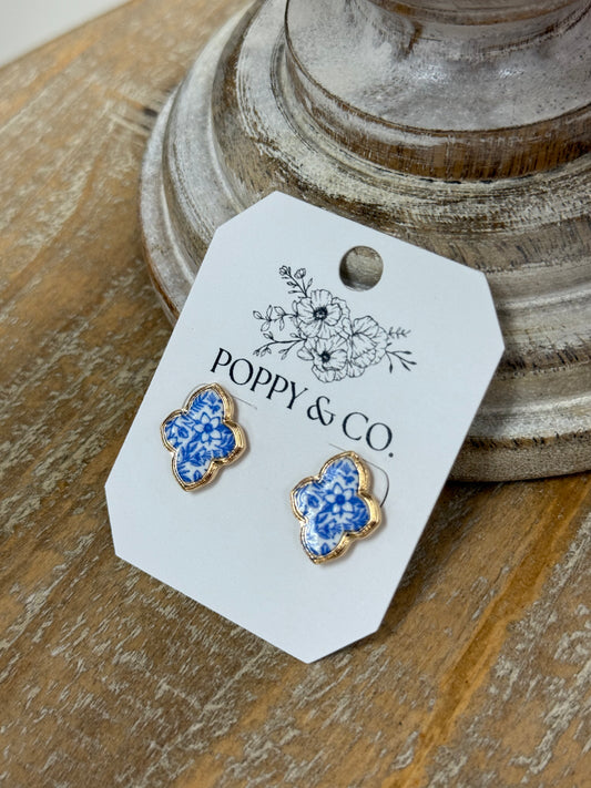 The Dessa Earrings - Blue