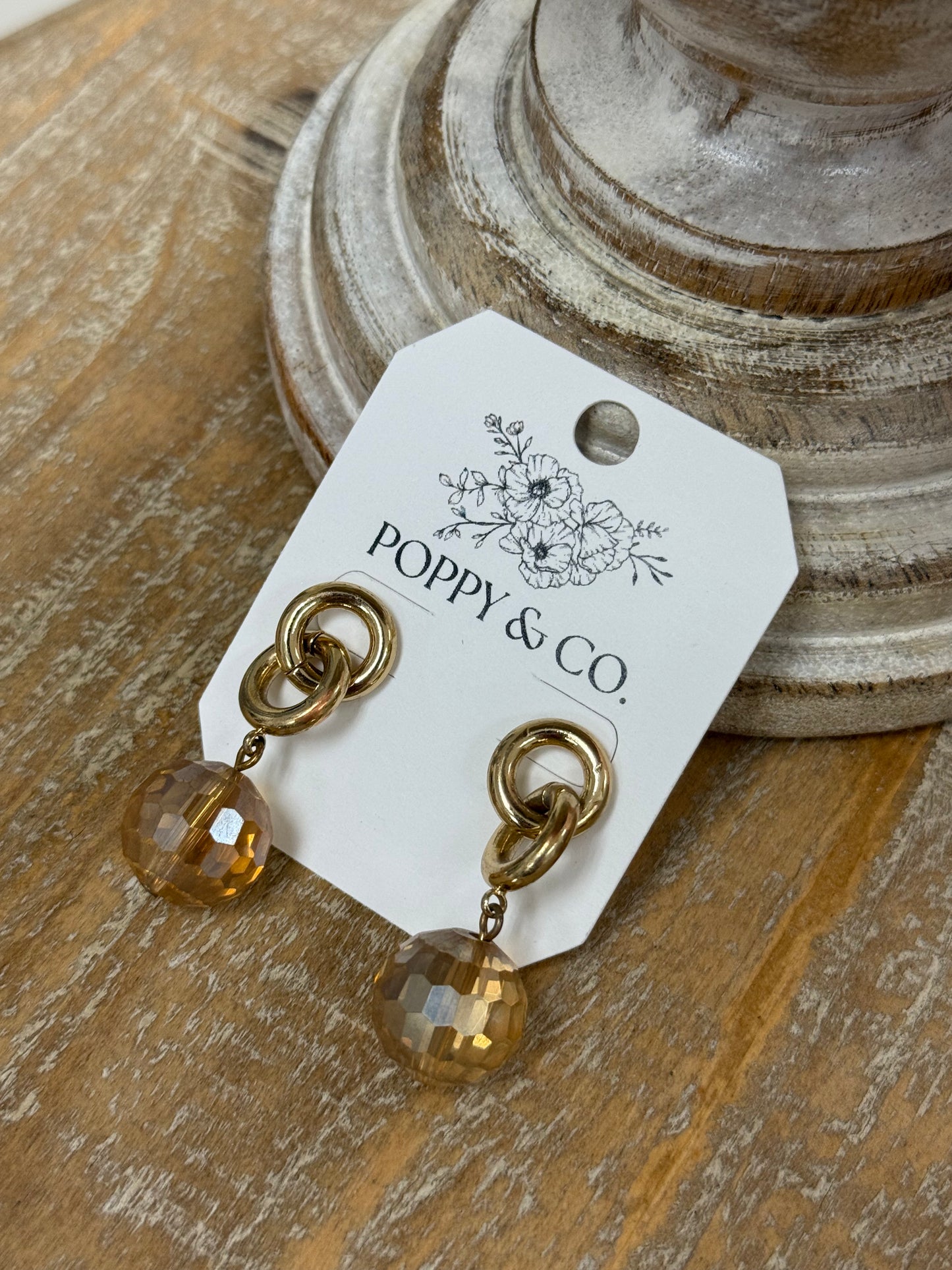 The Jada Earrings - Champagne
