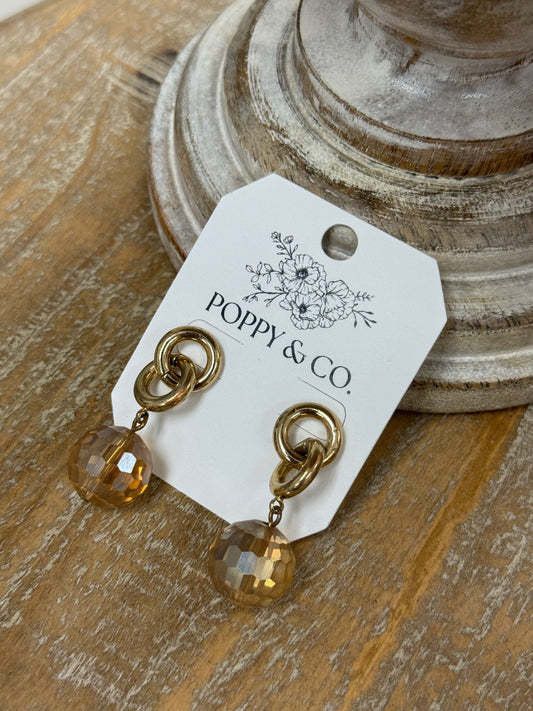 The Jada Earrings - Champagne