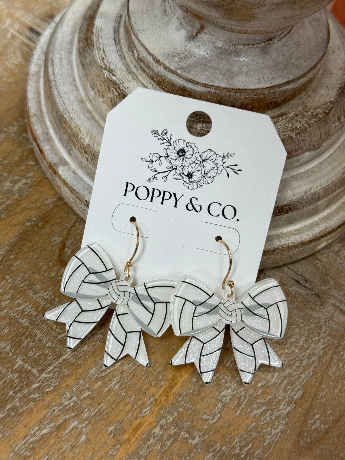 The Volleyball Bow Earrings