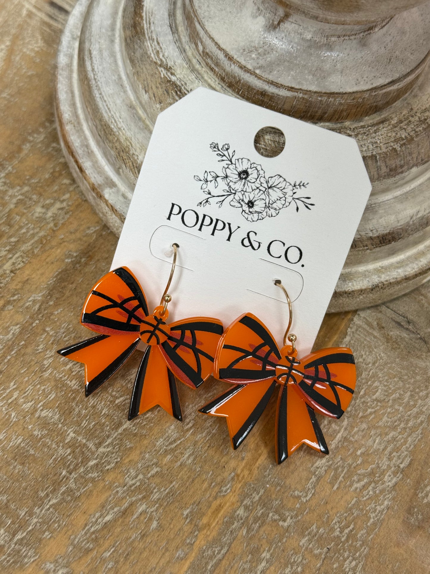 The Basketball Bow Earrings