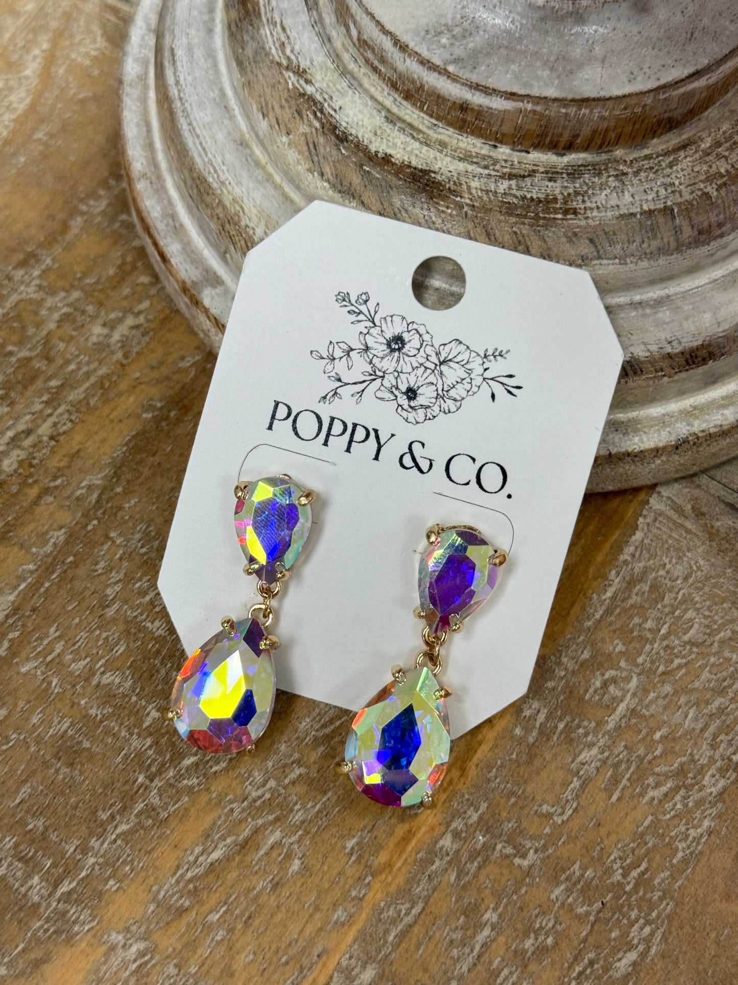 The Christie Earrings - Gold/Abalone