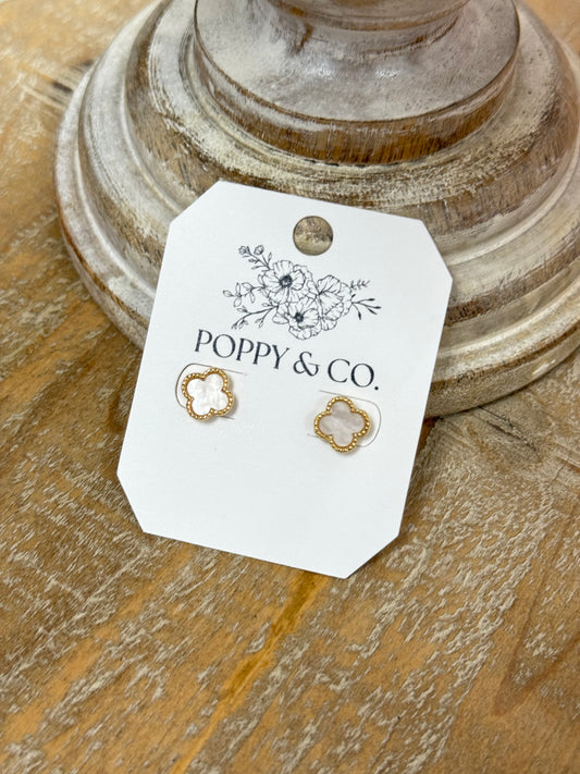 The Maizy Earrings - White