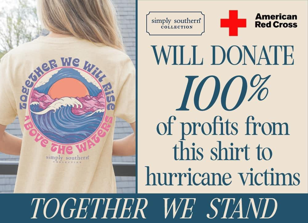 Simply Southern Hurricane Helene Fundraiser Tee