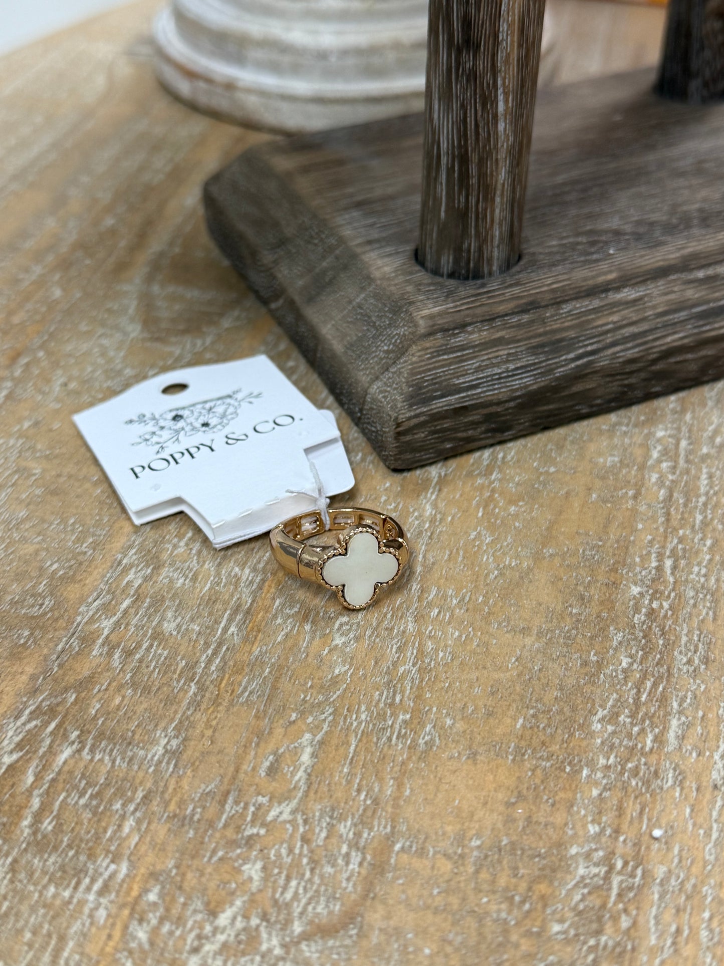 The Brittney Ring - Gold/Ivory