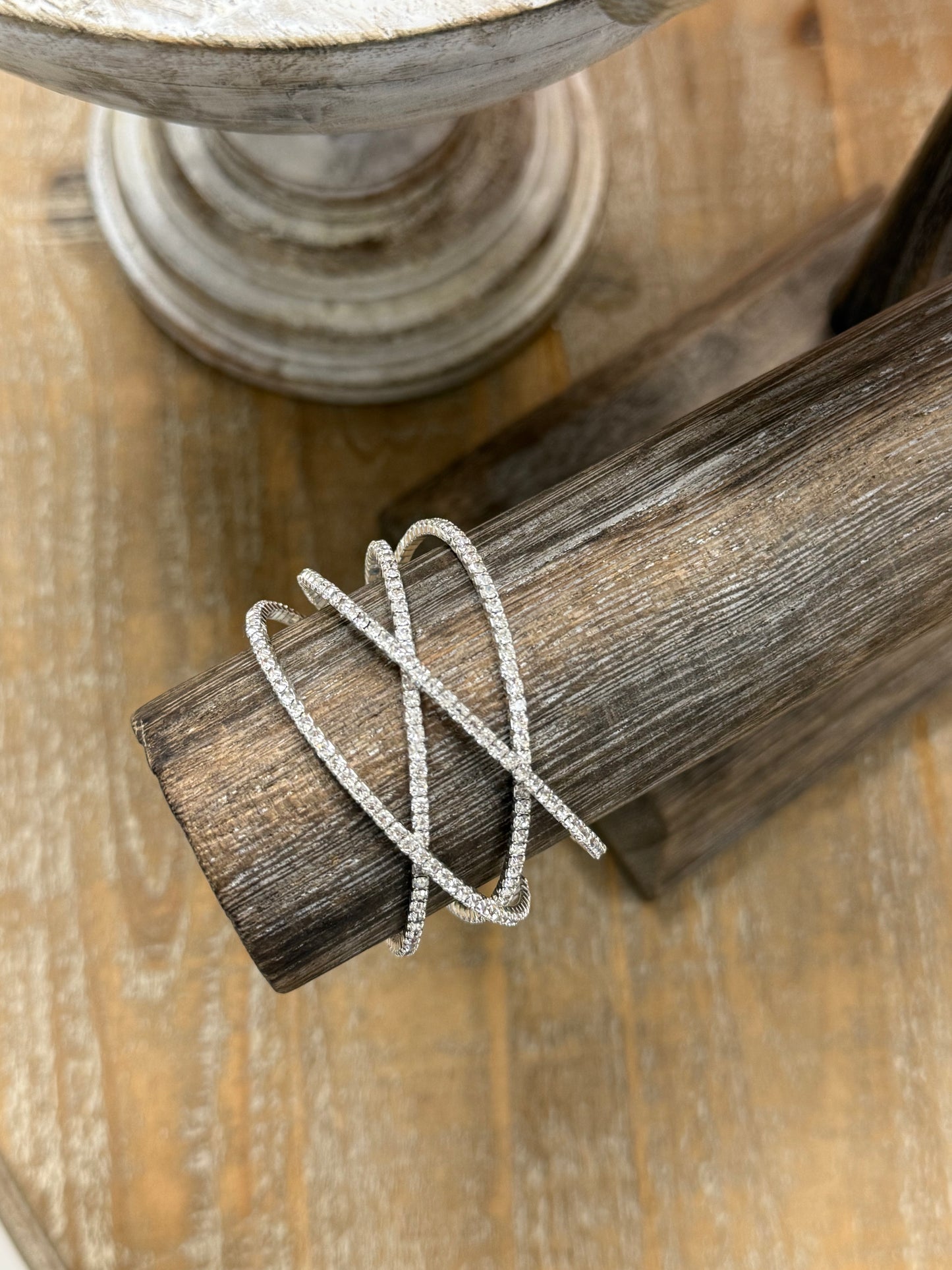 The Imani Bracelet - Silver/Crystal