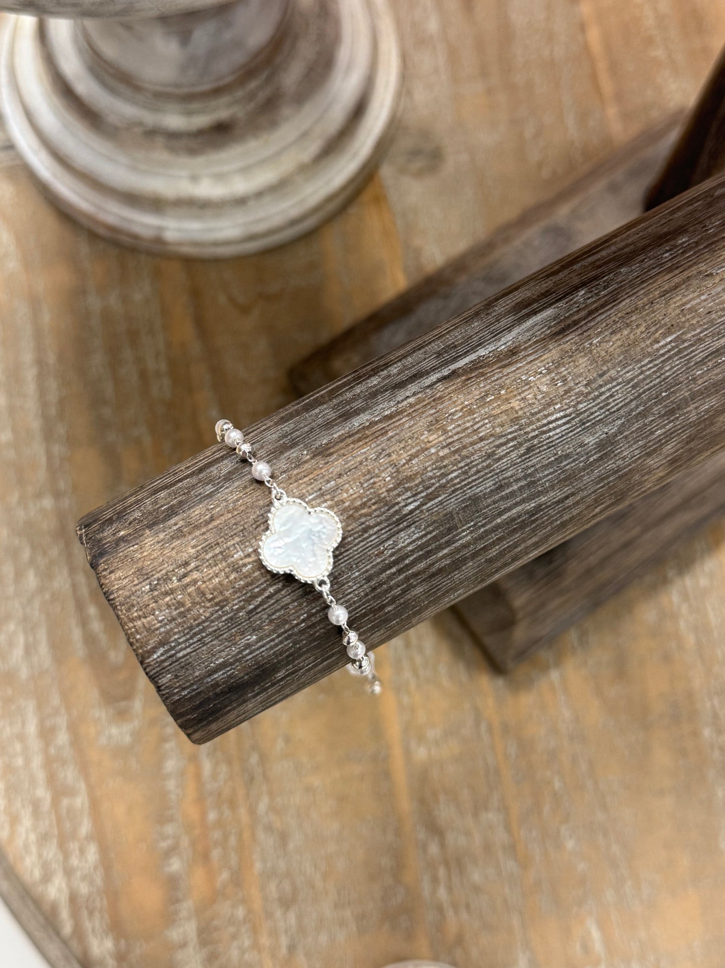 The Merida Bracelet - Silver/Mother of Pearl