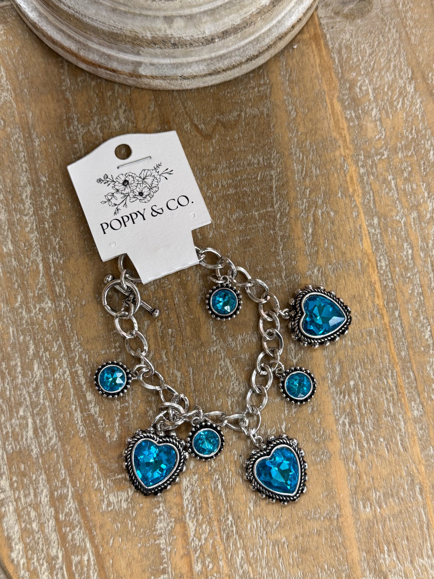 The Jessi Bracelet - Silver/Blue