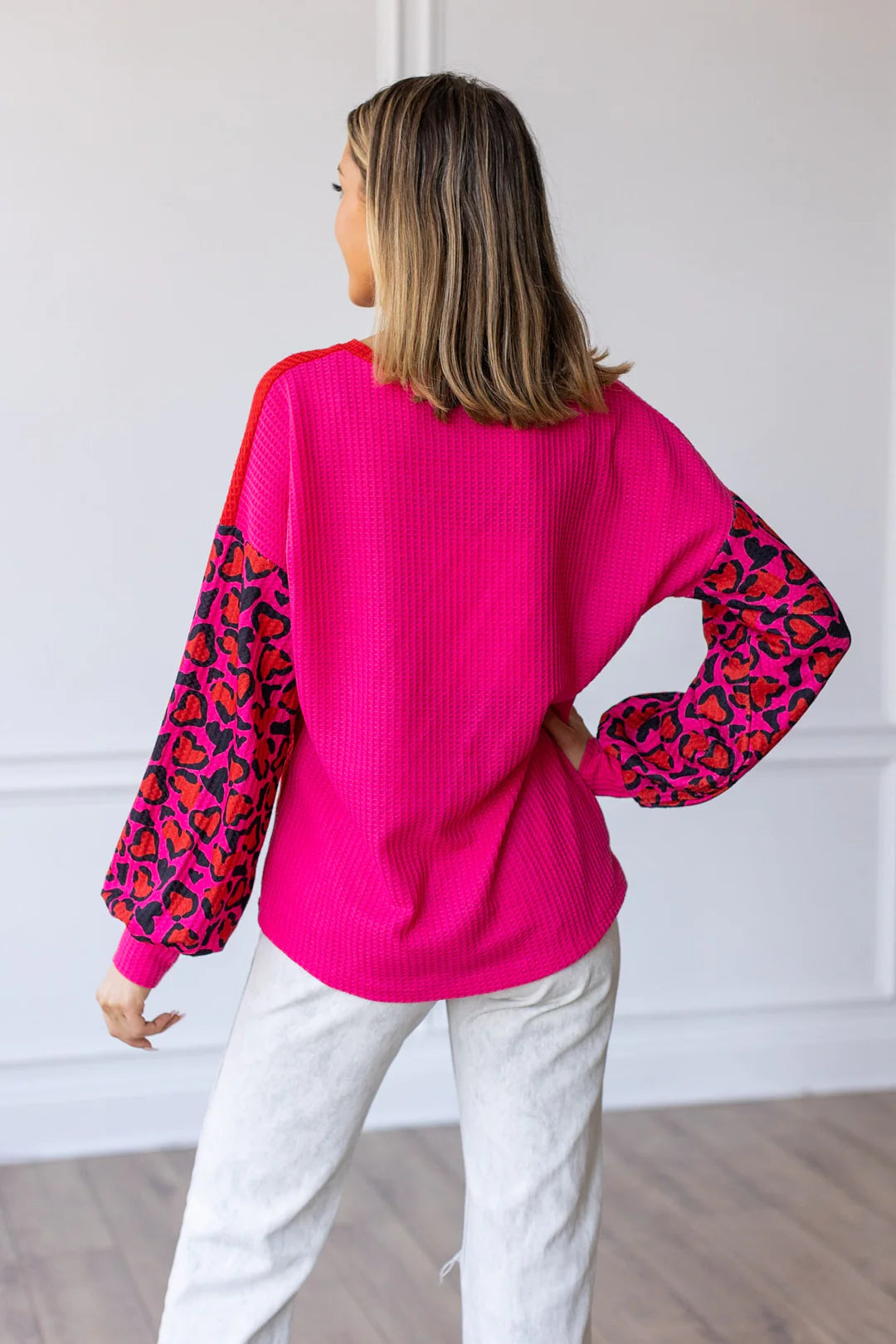 FINAL SALE - The Wild Romance Waffle Knit Top
