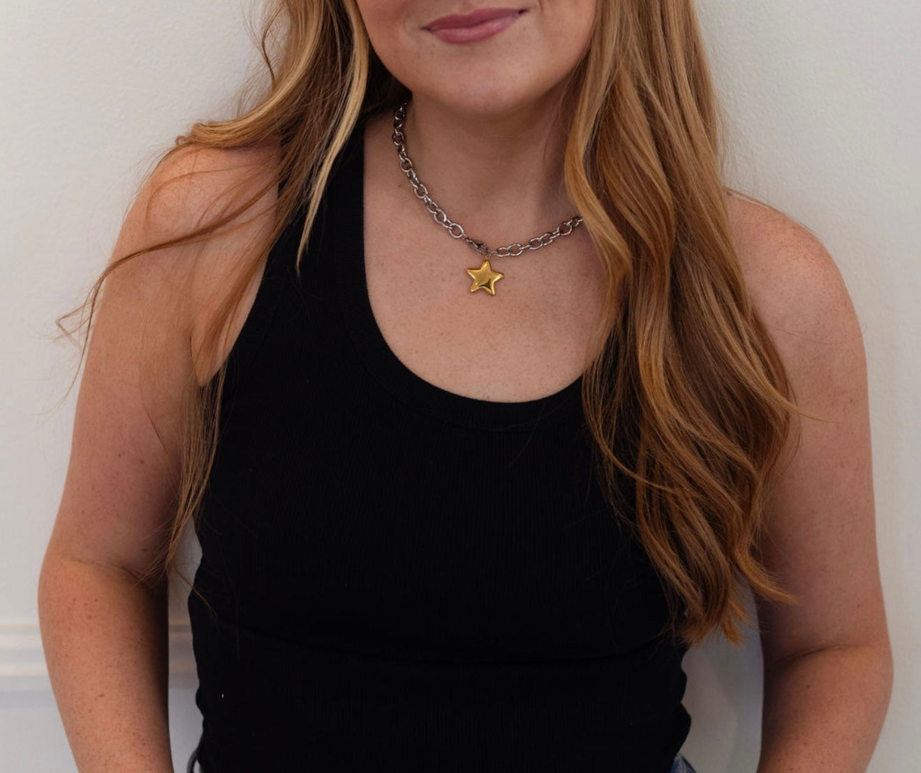 CHANSUTTPEARLS - The Two Toned Star Necklace