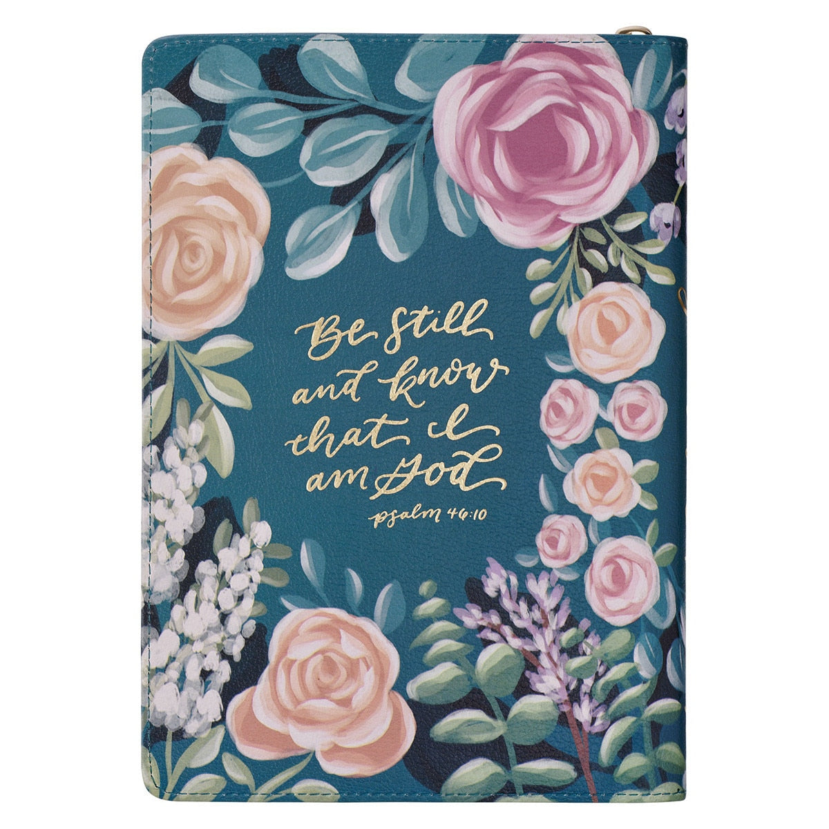 Love the Lord Zippered Teal Floral Journal Matt. 22:37