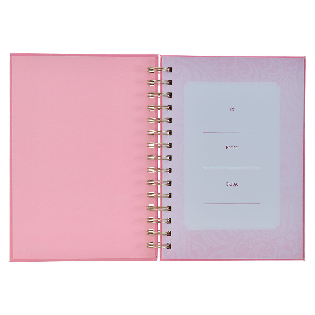 She is Brave Pink Wirebound Journal