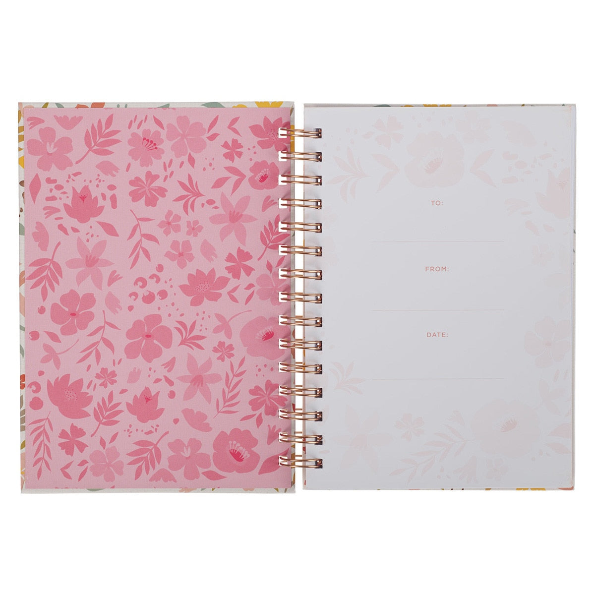 World's Greatest Mom Whimsical Floral Spiral Journal
