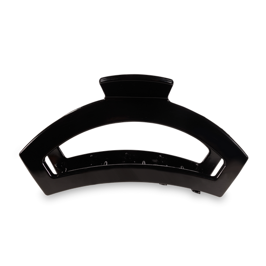 TELETIES - Open Large Hair Clip - Jet Black