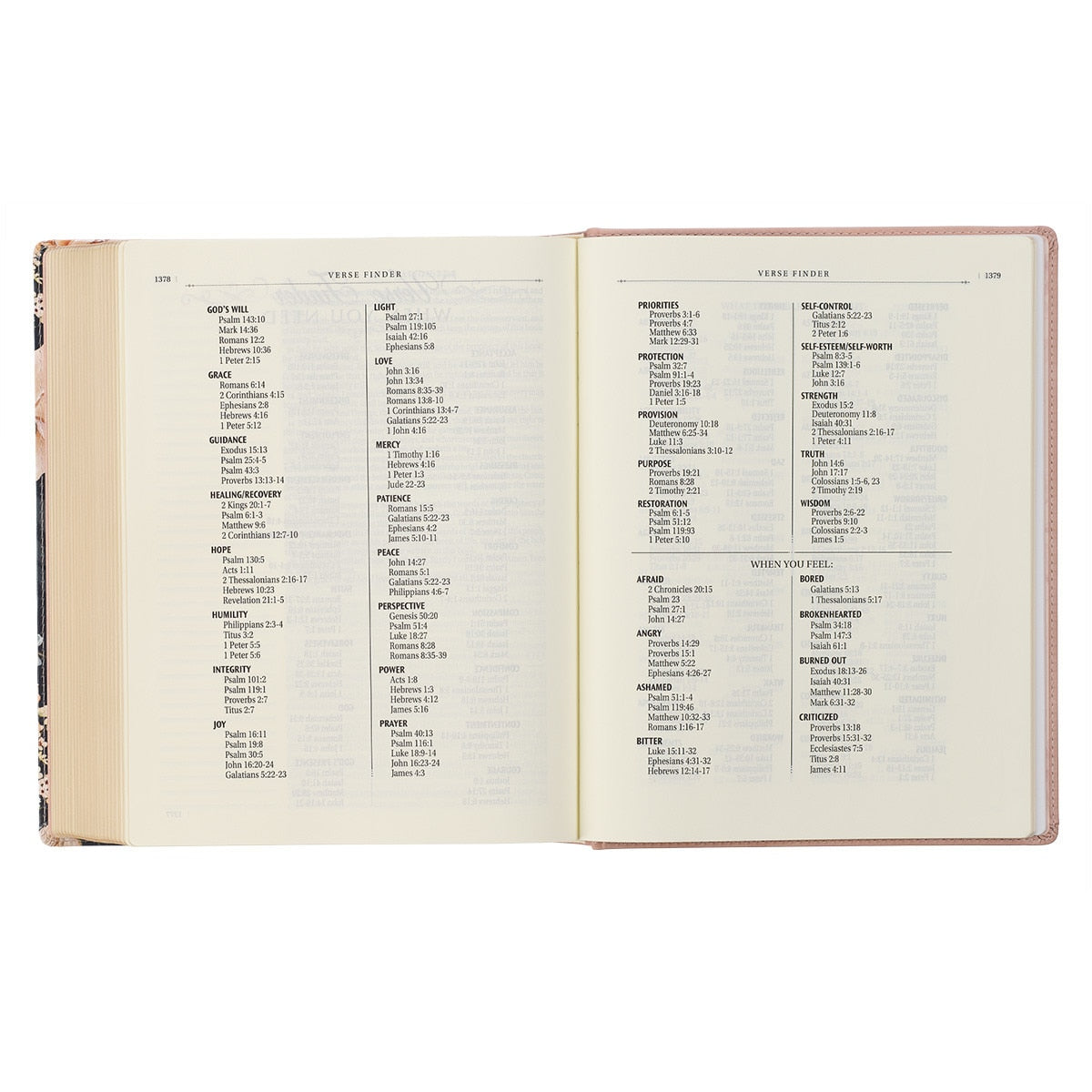 Dusty Peach Faux Leather Hardcover Large Print King James Version Note-taking Bible