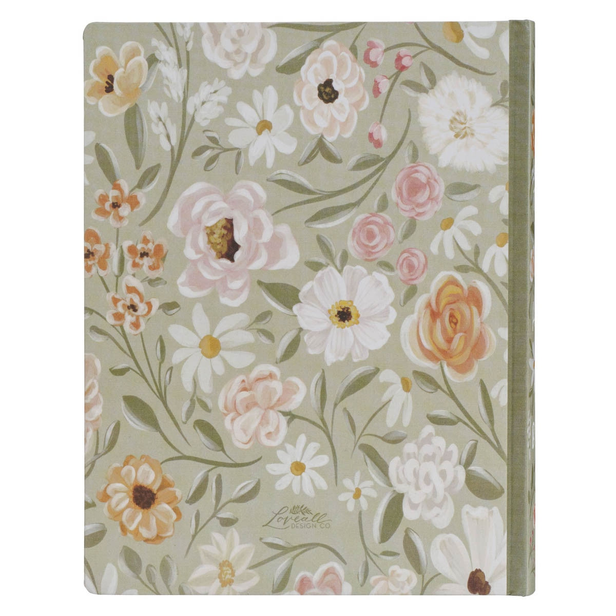 Sage Green Floral Hardcover Amelia Collection Large Print King James Version Note-taking Bible - Luke 22:42
