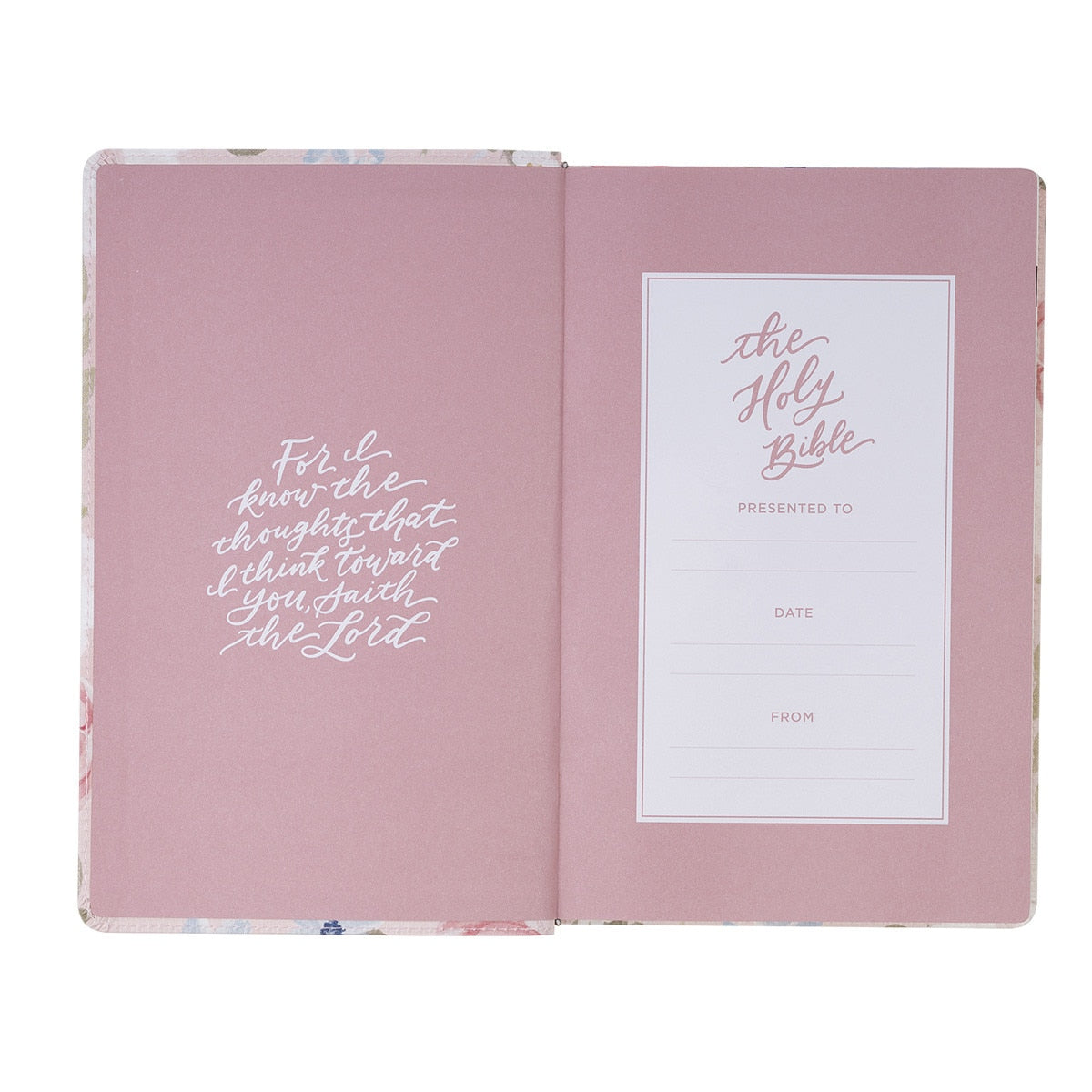 KJV Bible Giant Print in Floral Print Faux Leather