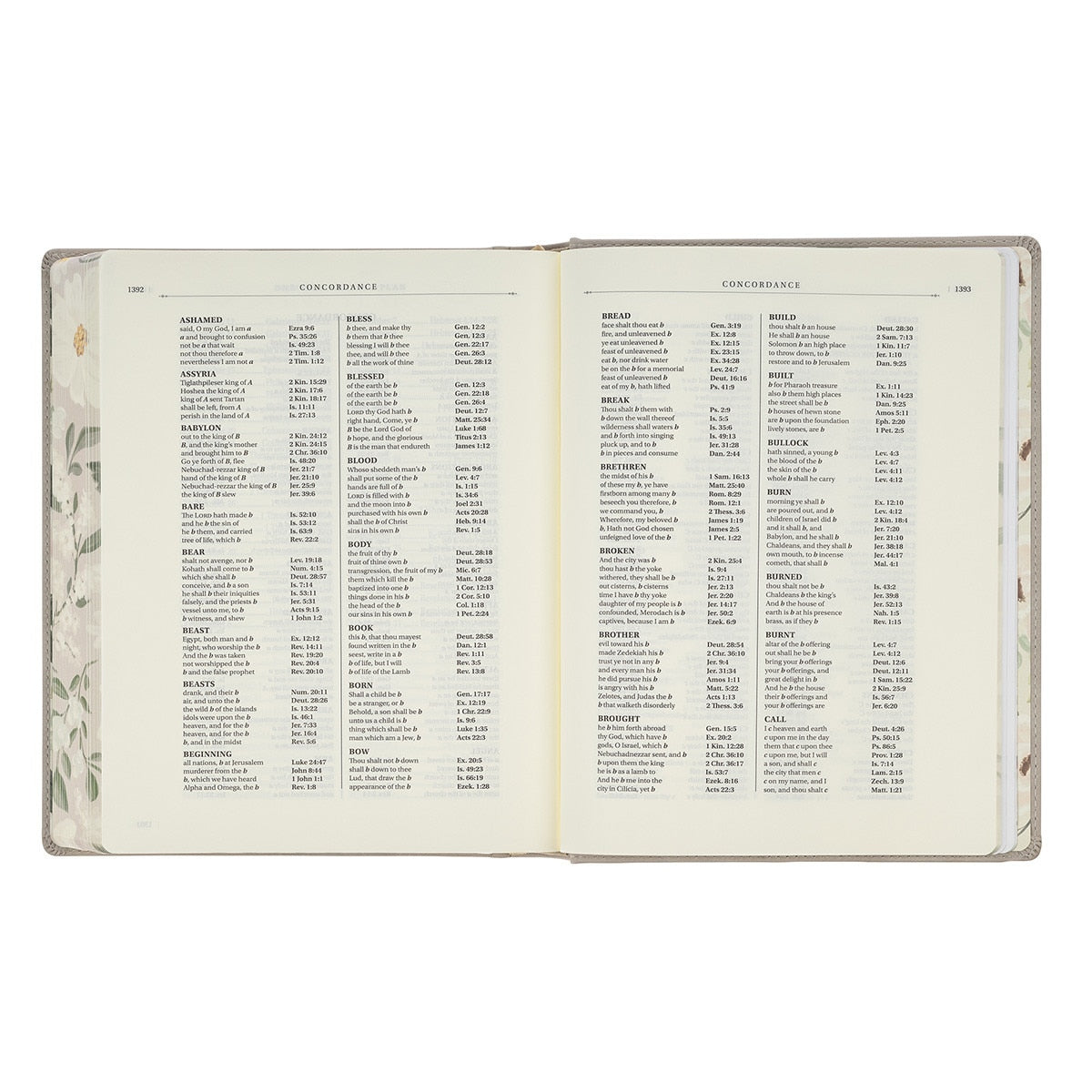 Trust Taupe Faux Leather Large Print King James Version Note-taking Bible - Proverbs 3:5