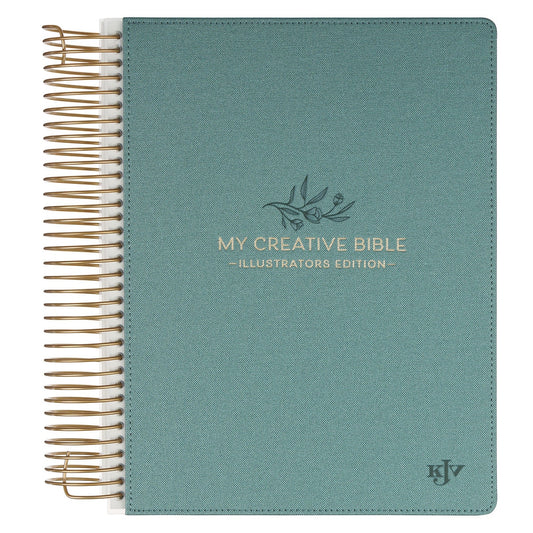My Creative Bible Illustrators Edition - Teal Faux Leather Hardcover
