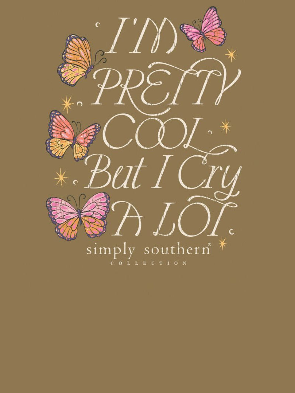 FINAL SALE - Simply Southern - Pretty Cool But I Cry A Lot Long Sleeve Tee - 2024