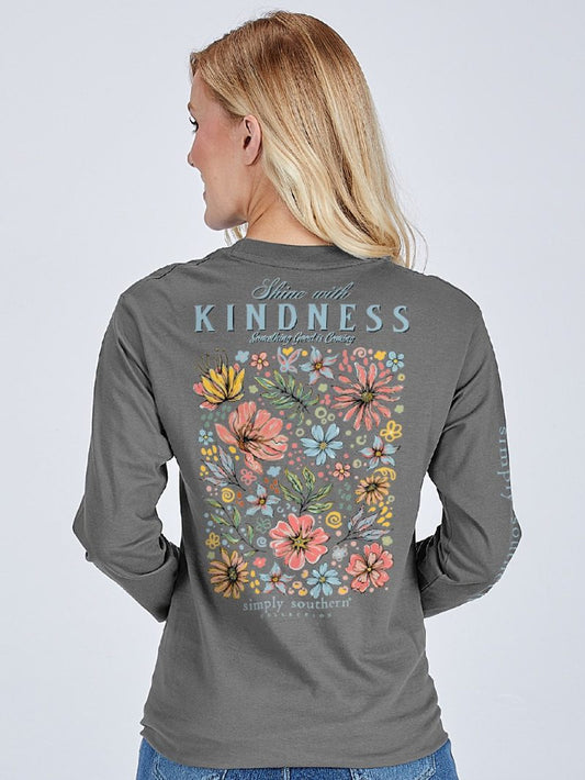 Simply Southern - Shine With Kindness Long Sleeve Tee - 2025