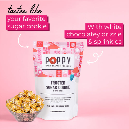 Poppy Hand-Crafted Popcorn - Frosted Sugar Cookie 8.5 oz