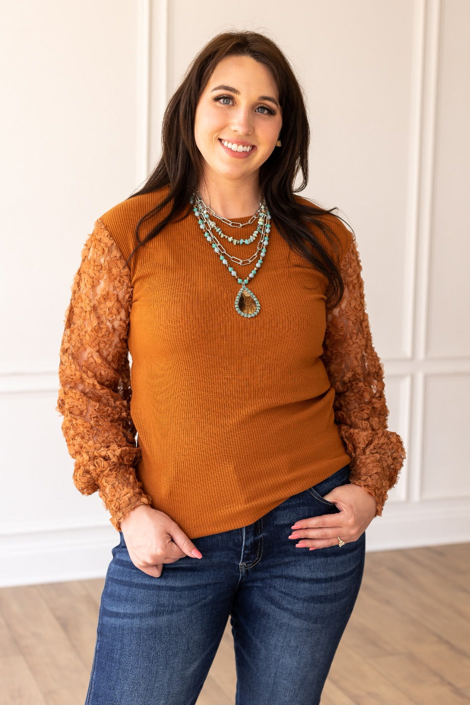 The Charli Top - Rust
