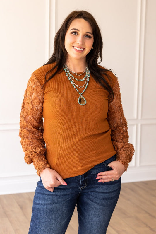 The Charli Top - Rust