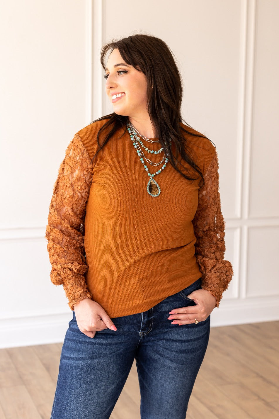 The Charli Top - Rust