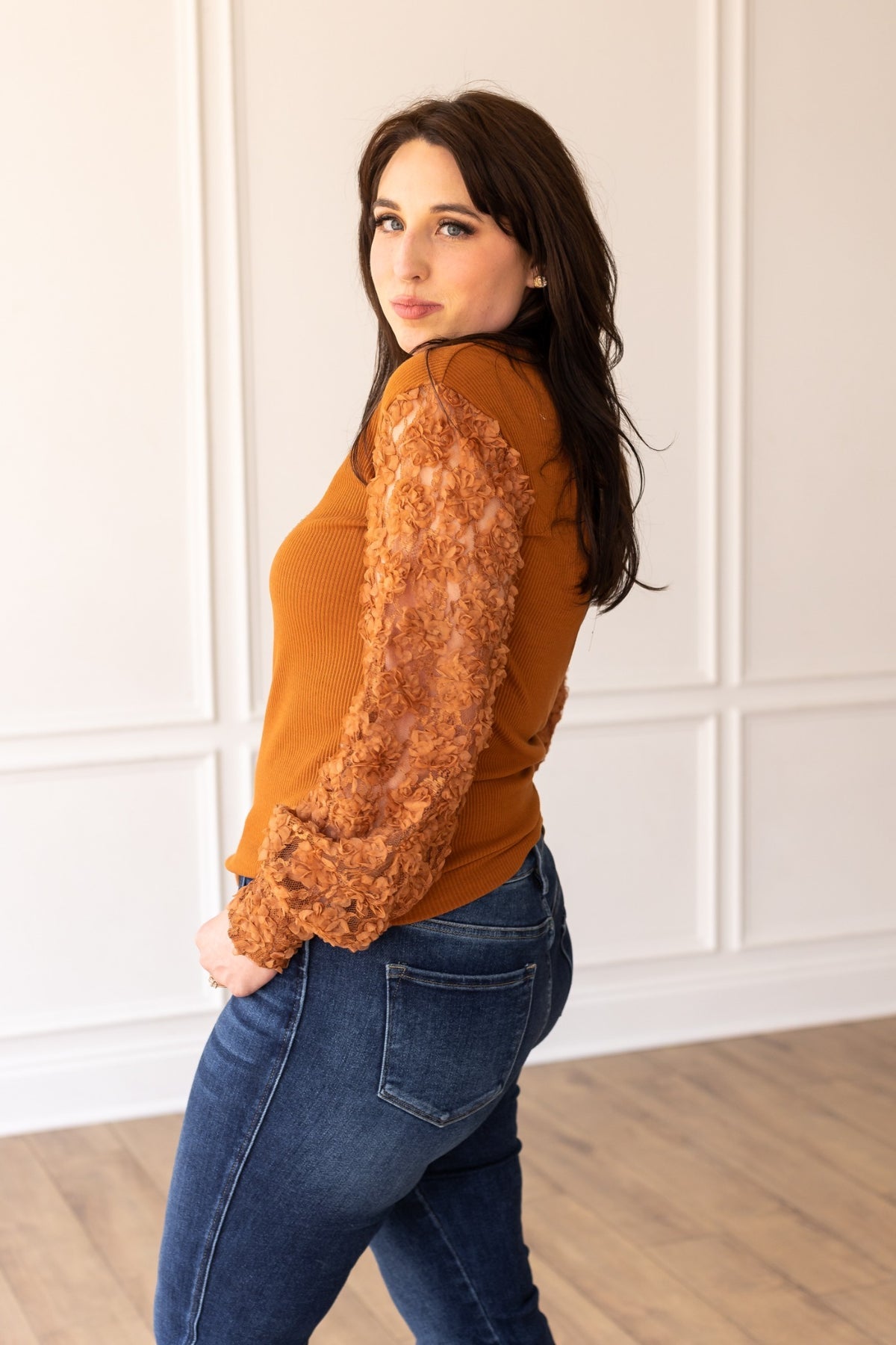 The Charli Top - Rust