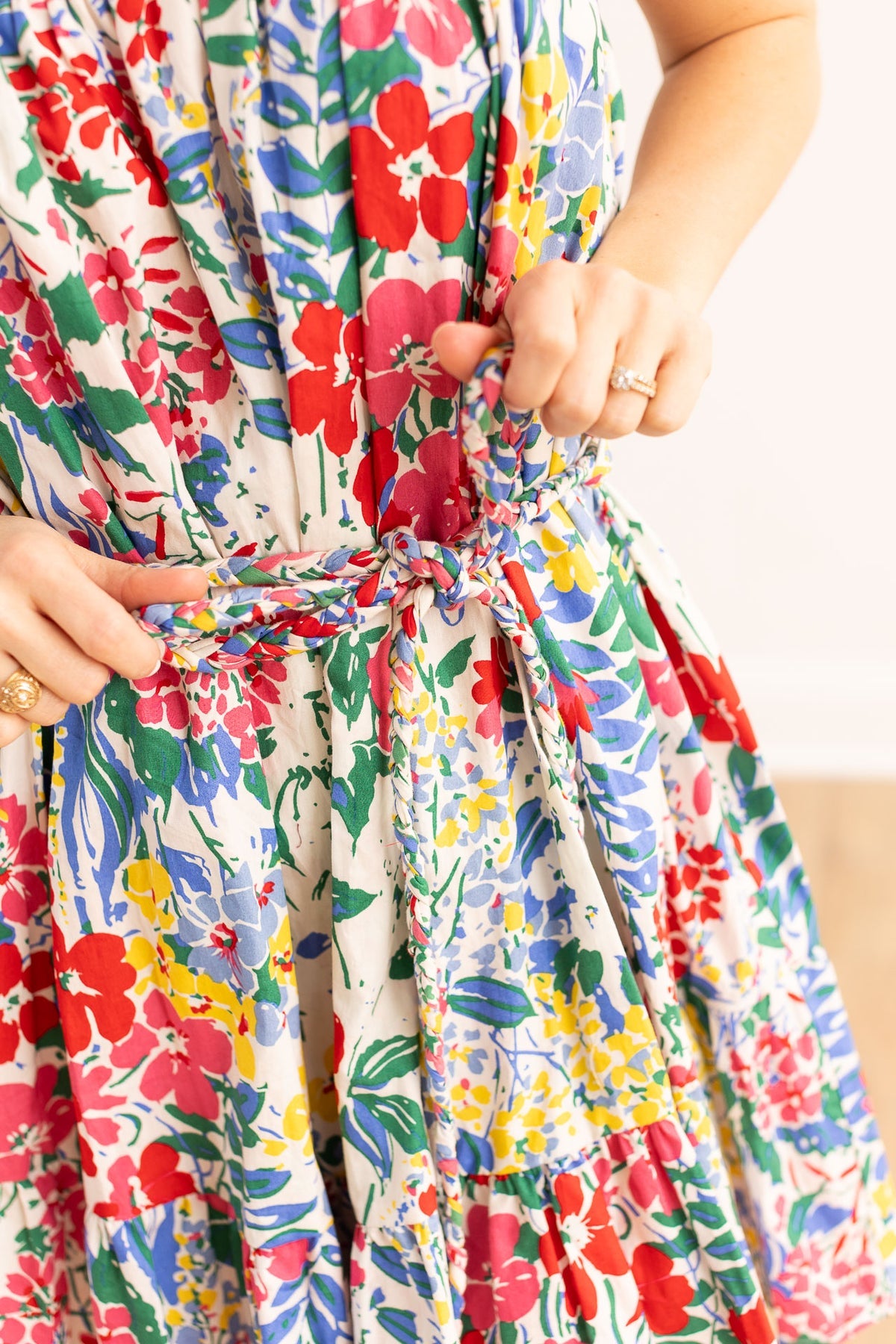 FINAL SALE - The Iris Belted Floral Dress