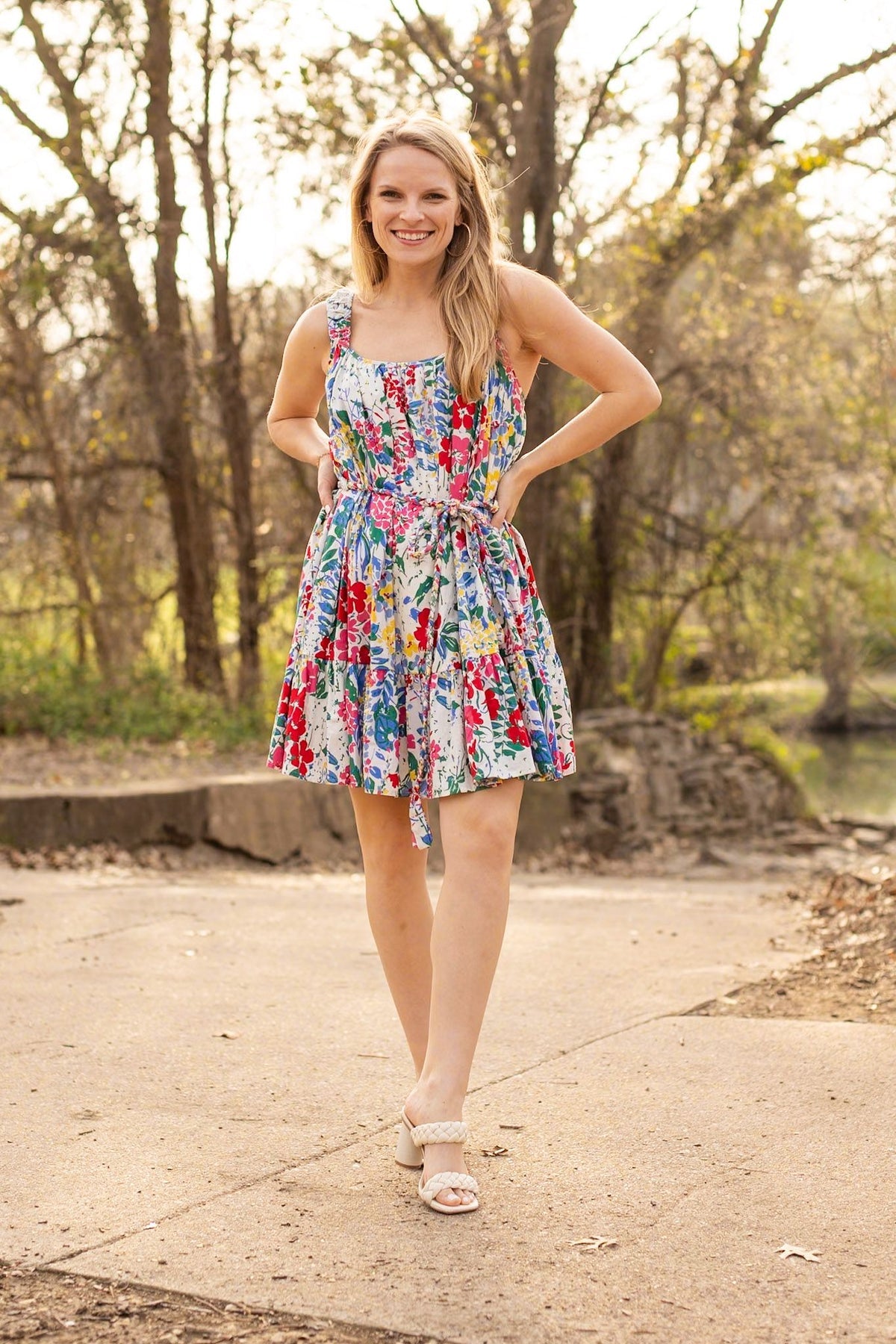 FINAL SALE - The Iris Belted Floral Dress