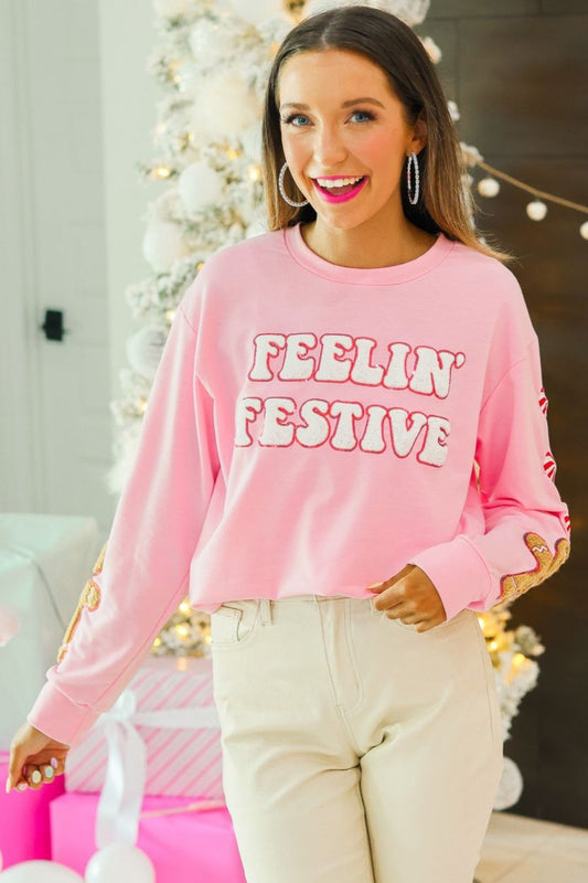 FINAL SALE - The Feelin' Festive Sweatshirt