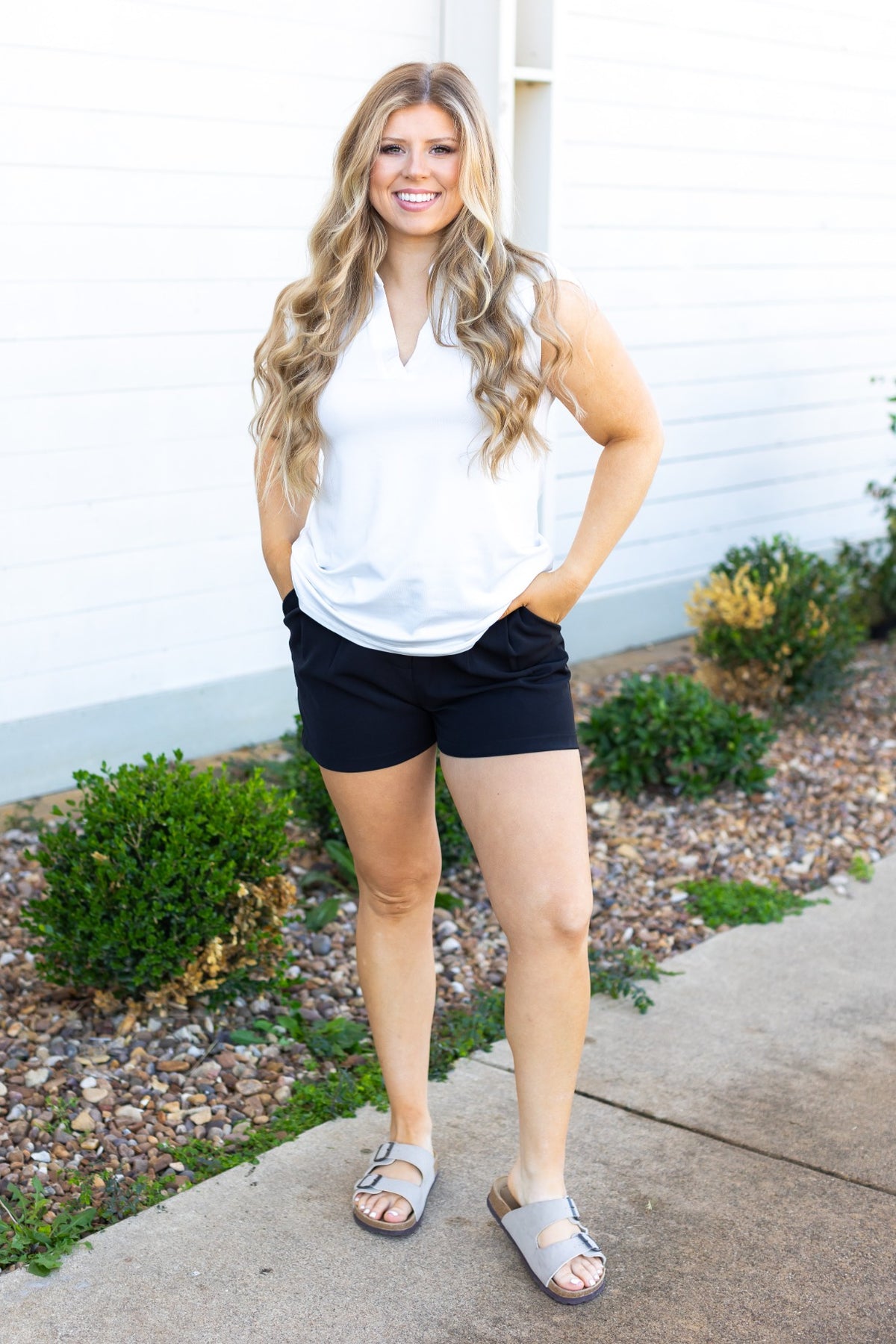 FINAL SALE - The Lillian Trouser Shorts - Black