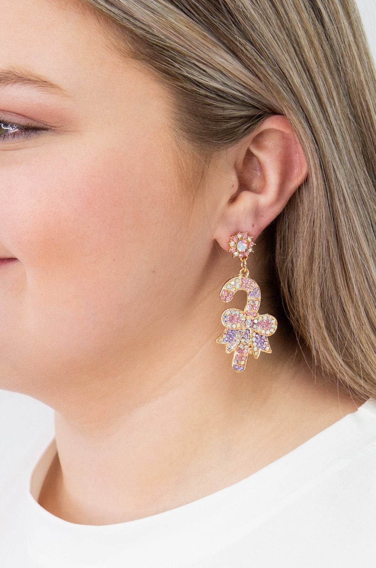 The Pastel Candy Cane Earrings