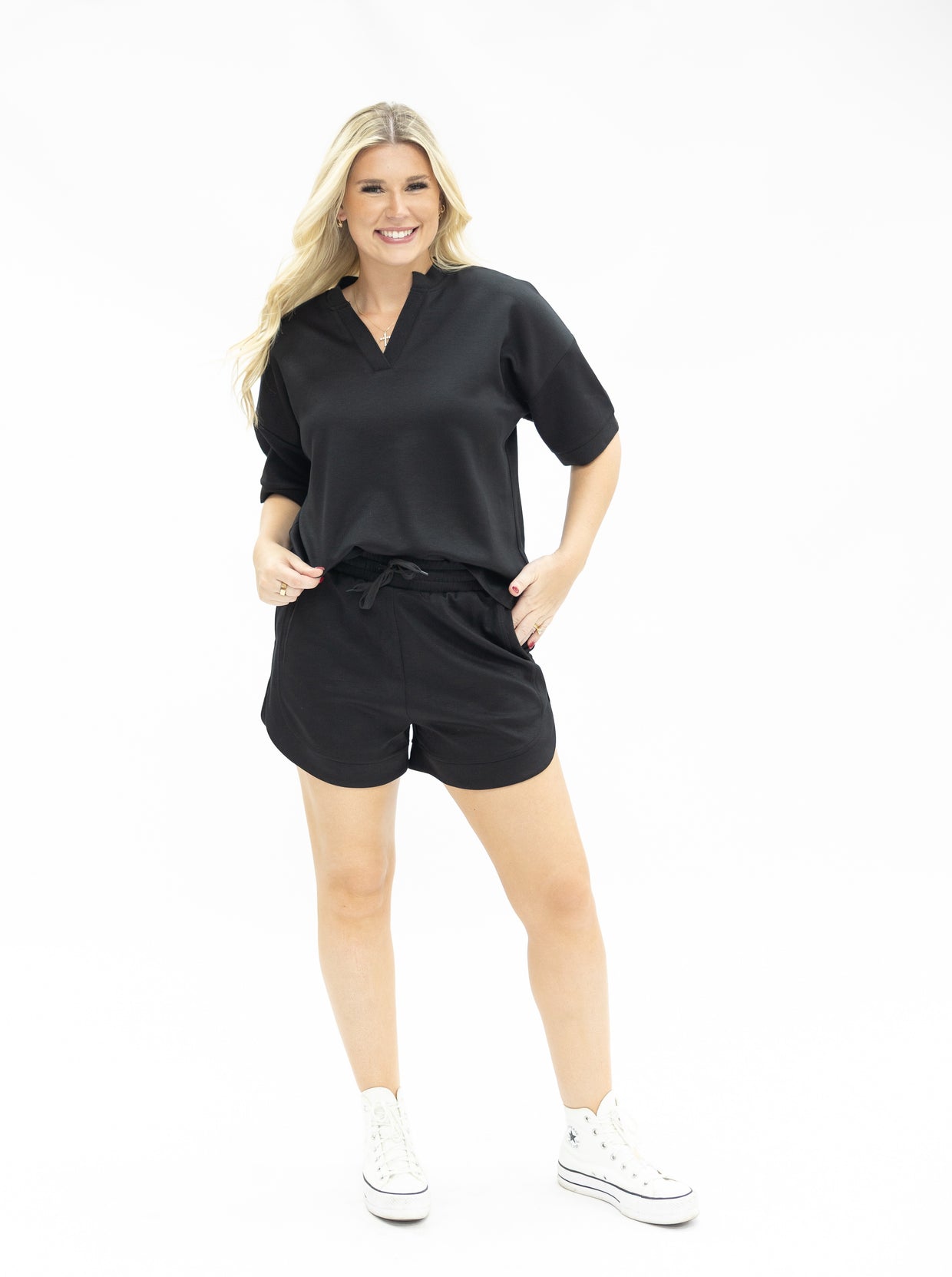 The Remi Butter Soft Shorts - Black