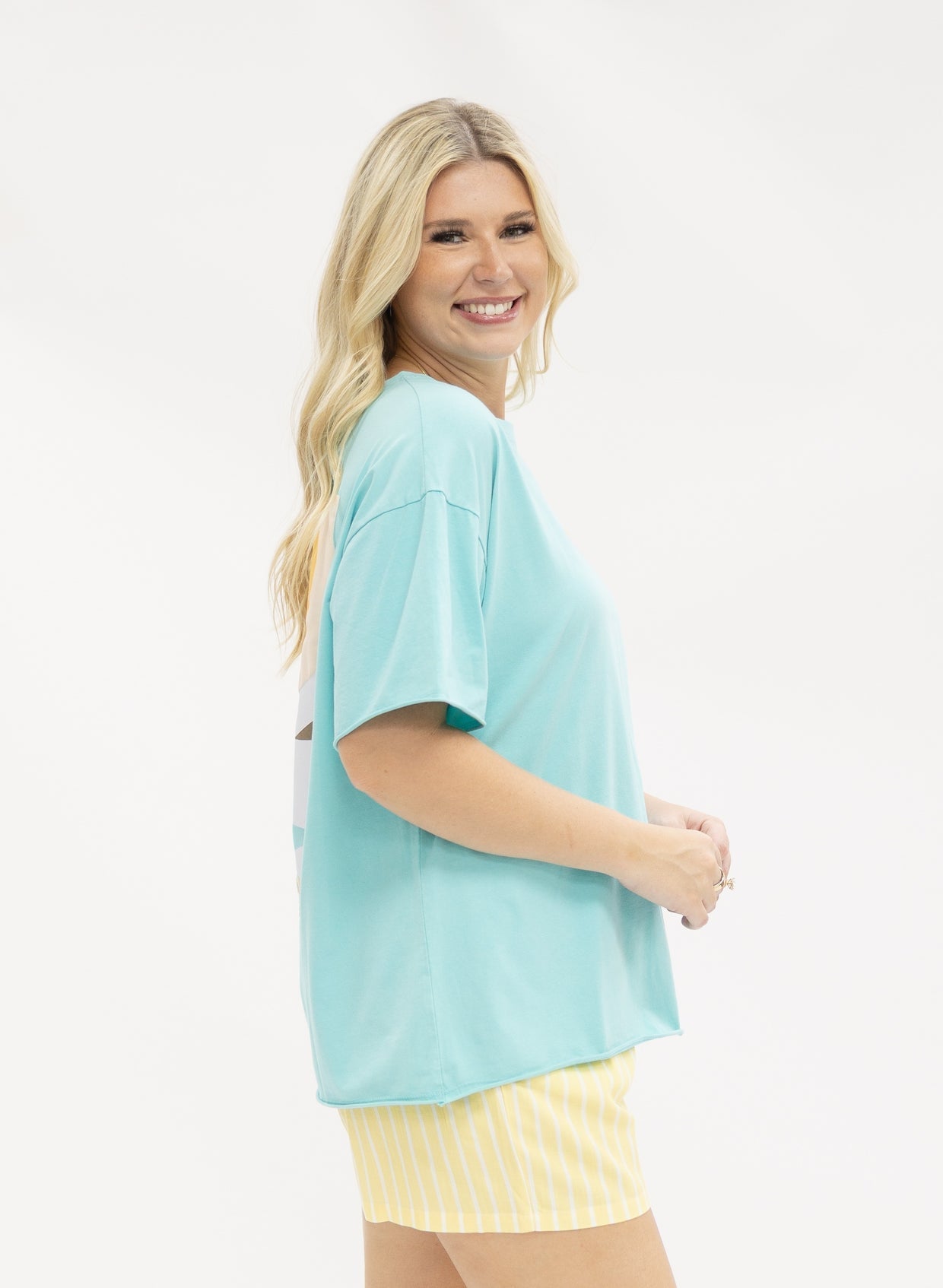 The Chasing Sunshine Tee - Turquoise