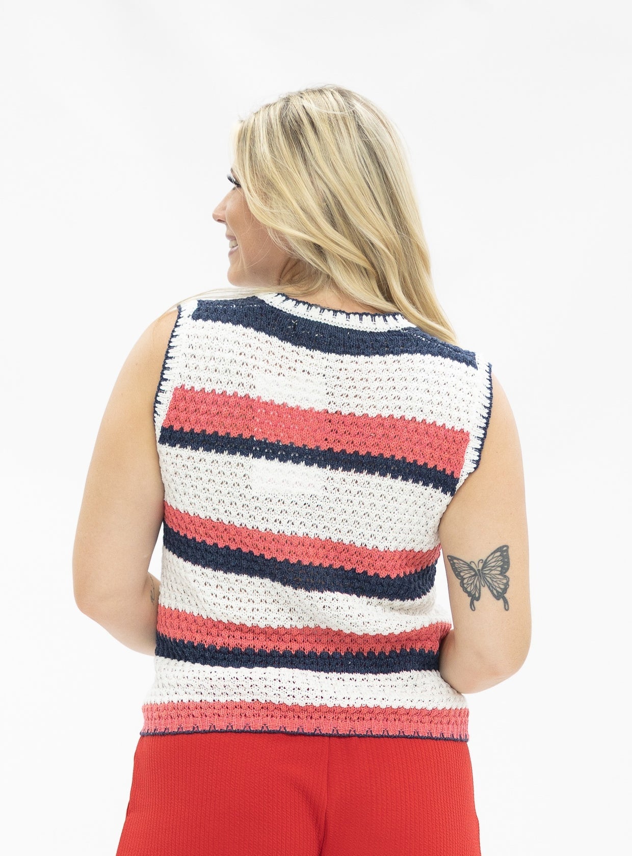 The Stars + Stripes Crochet Top
