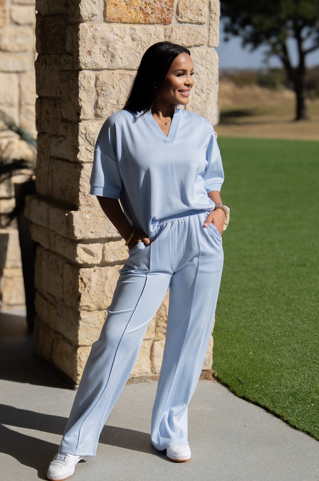The Remi Butter Soft Pants - Blue