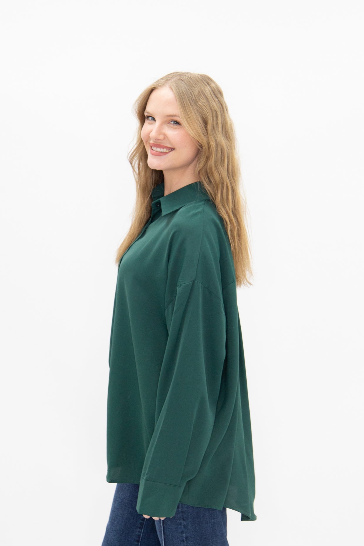 The Kathryn Top - Forest Green