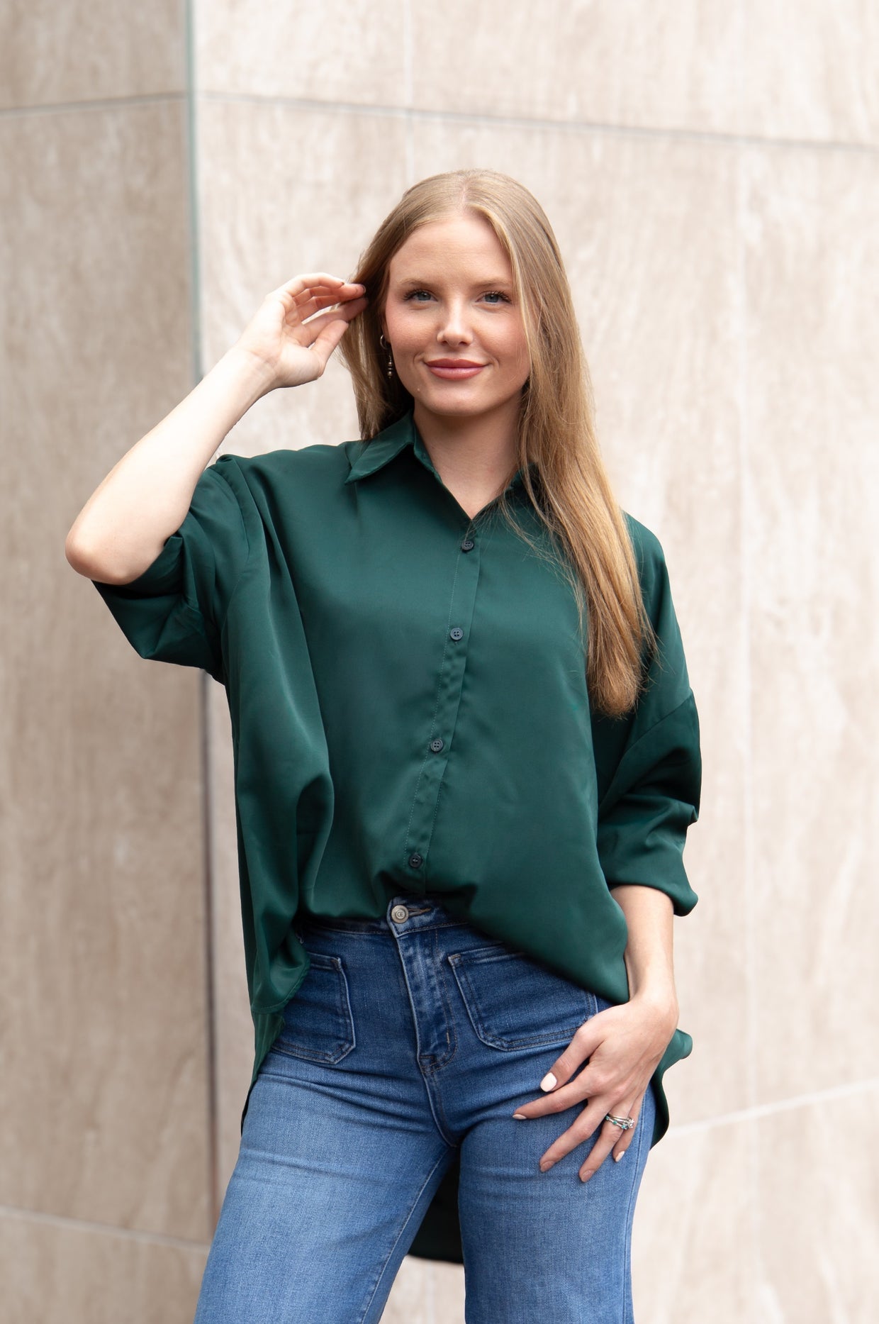 The Kathryn Top - Forest Green